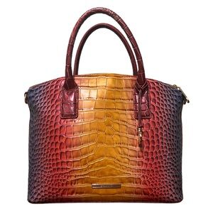 Pre-owned Brahmin Sunrise Millenia Duxbury Satchel